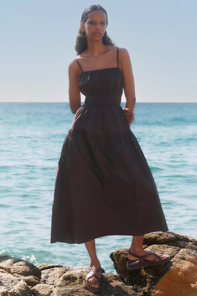 Ottilie Dress - Cocoa | WYSE London