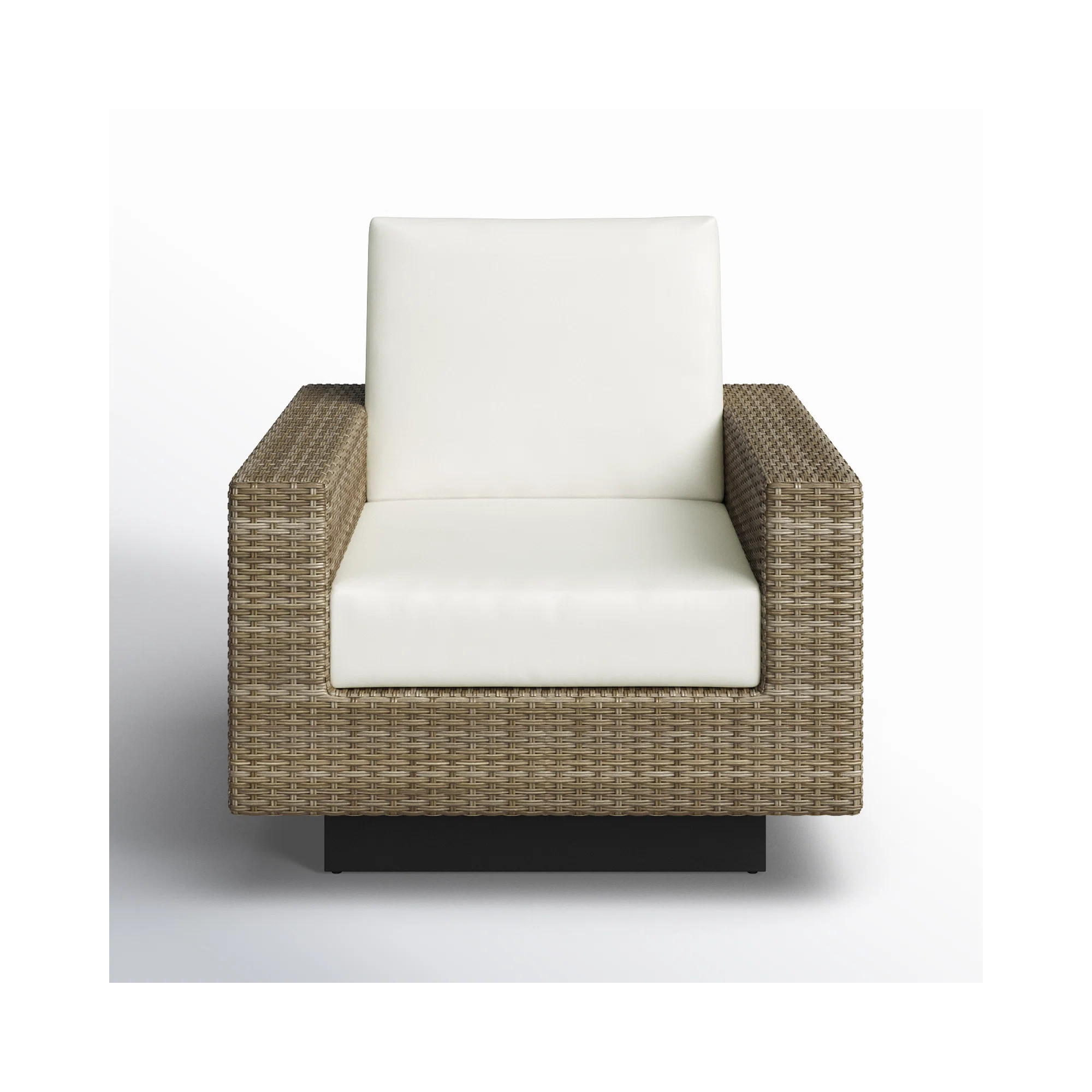 Ravinia Wicker Outdoor Swivel Lounge Chair with Sunbrella Cushions | Birch Lane