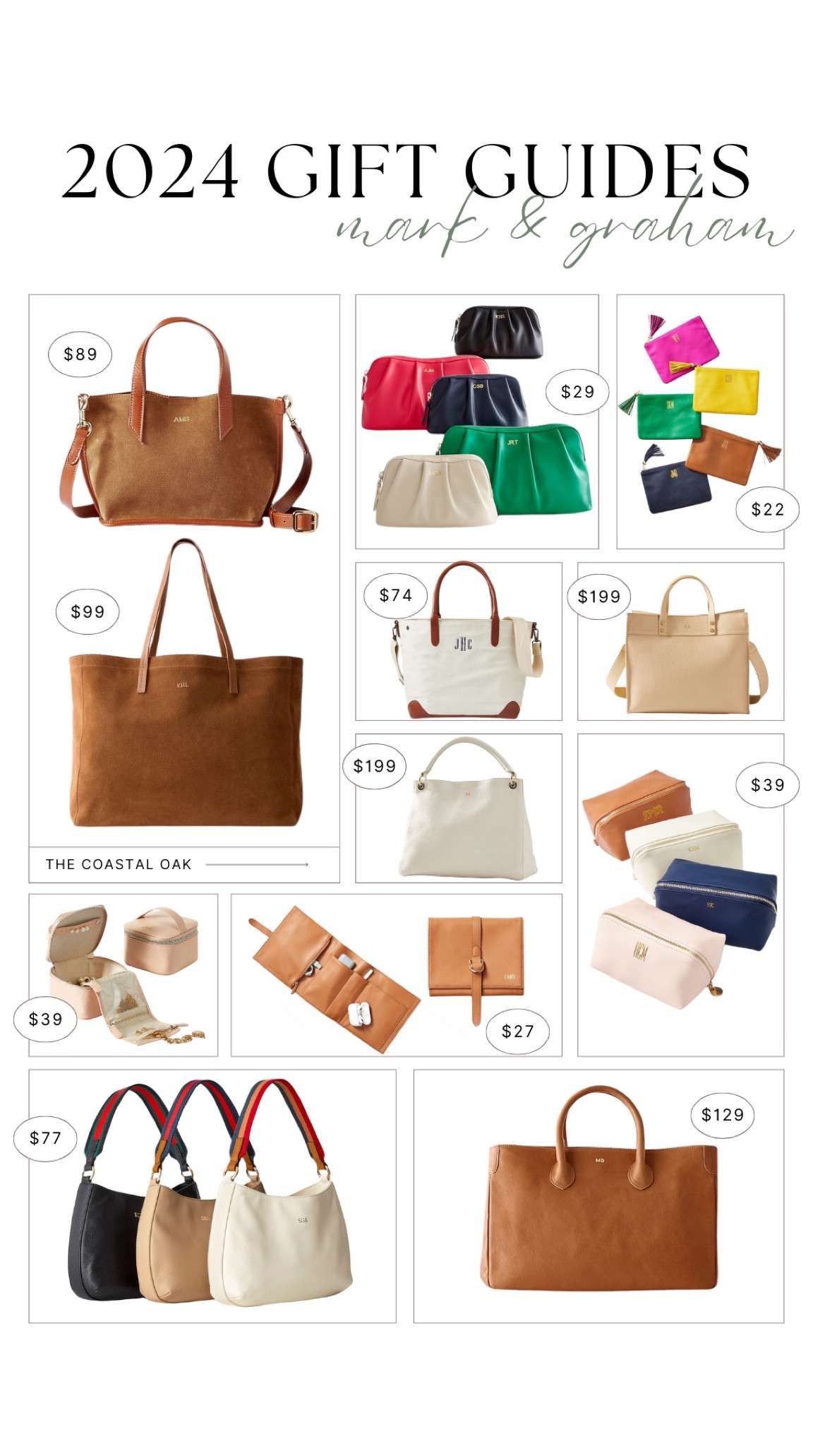 Mark and Graham is offering major discounts on gifts right now! Up to 50% off the items shown… and so much more! These leather and suede bags make for the perfect personalized gift! 

#LTKSaleAlert #LTKGiftGuide #LTKFindsUnder100