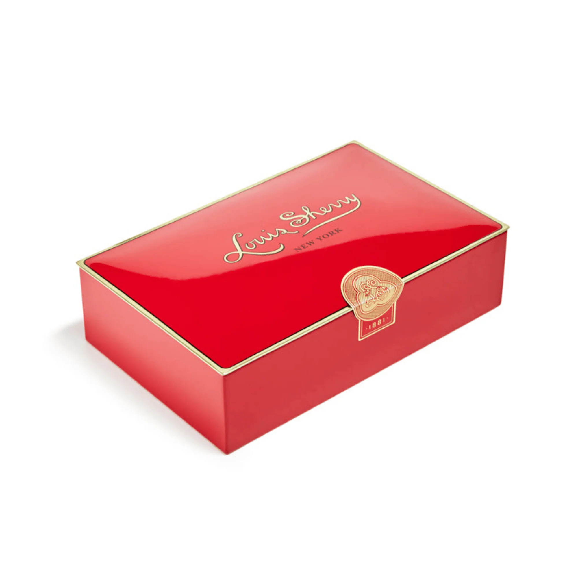 Louis Sherry Vreeland Red Chocolate Tin (12 pieces) #10087302 | Smallflower
