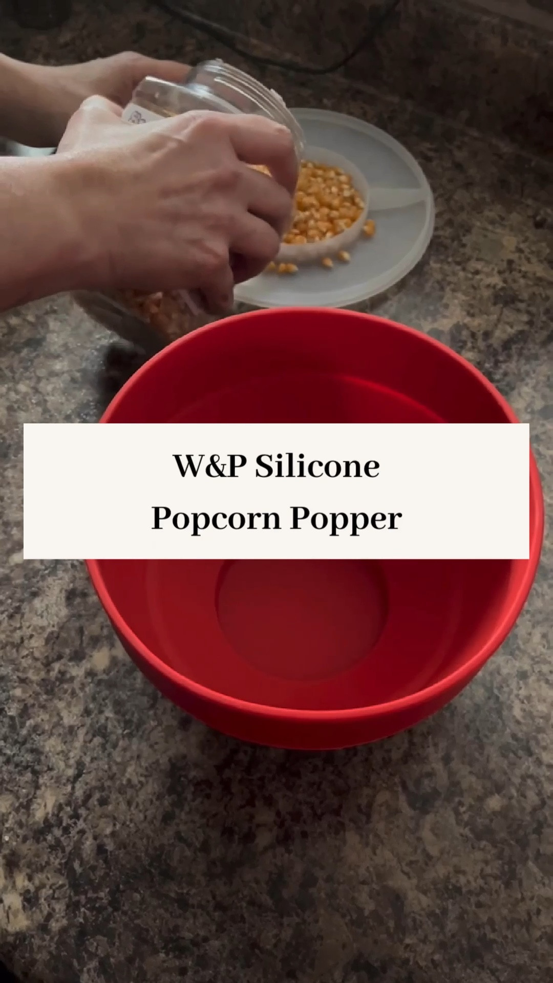Pop movie-worthy popcorn easily with this collapsible silicone popcorn bowl.

Inspired by movie marathons and midnight snacks, this popcorn popper provides the immediate satisfaction of microwave popcorn in an eco-friendly, waste-free format. 

Simply fill the lid with kernals, and then pop and enjoy right out of the bowl. No oil or butter is necessary during the cooking process.

Easy to use and safer than a stovetop

No butter or oilis necessary, making this a healthy choice when popping popcorn

Bowl collapses for easy storage



#LTKfindsunder50 #LTKhome #LTKVideo