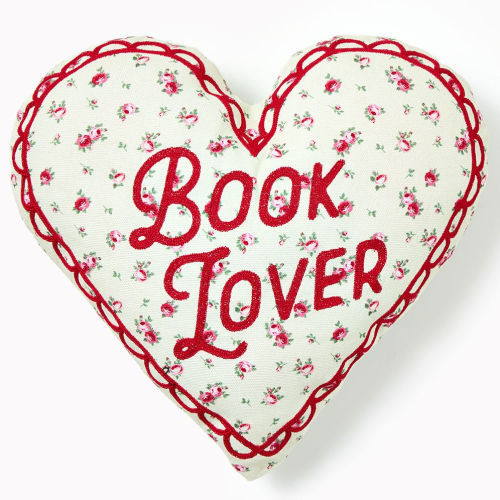 Embroidered Book Lover Pillow | Barnes & Noble