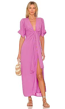 Free People Vintage Summer Midi Dress in Orchid Rain from Revolve.com | Revolve Clothing (Global)