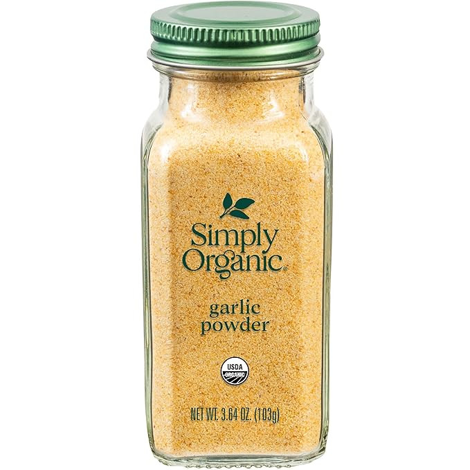 Simply Organic Garlic Powder, 3.64-Ounce Jar, Pure A-Grade Organic Garlic, Dried & Ground, Kosher... | Amazon (US)