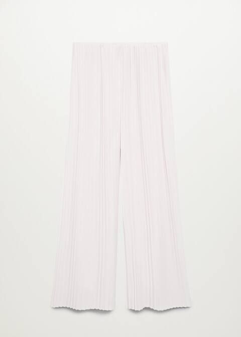 Pleated palazzo pants | MANGO (US)