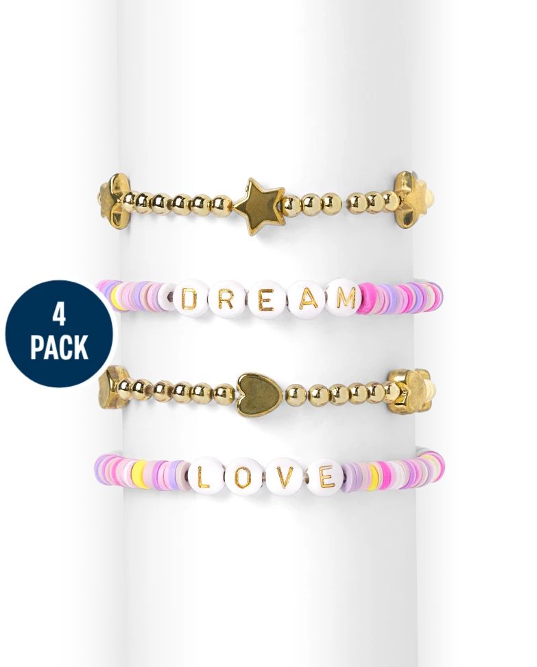 Girls Dream Beaded Bracelet 4-Pack - multi clr | The Children's Place