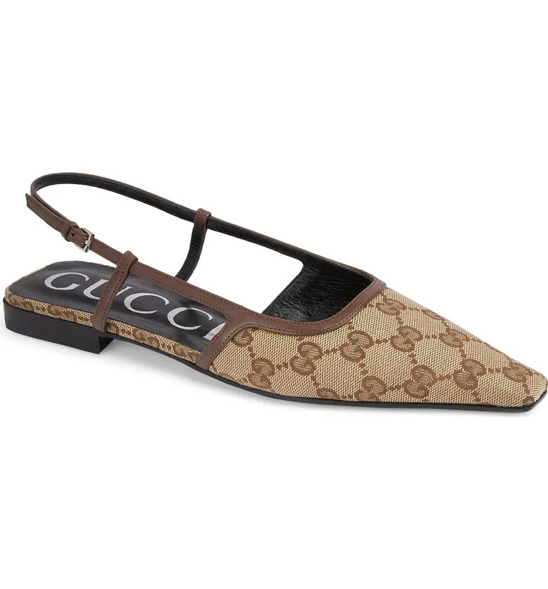 Demi GG Slingback Flat (Women) | Nordstrom