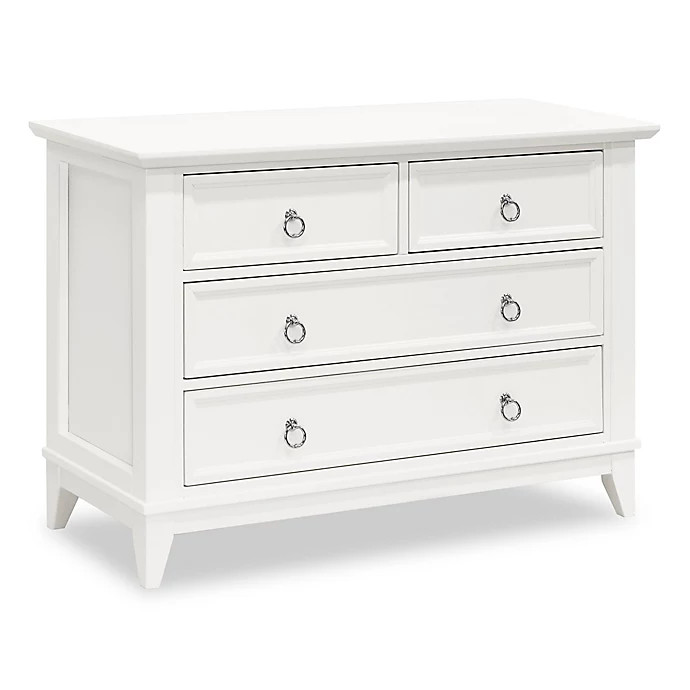 Encore by Million Dollar Baby Classic Emma Regency 4-Drawer Dresser in Warm White | buybuy BABY