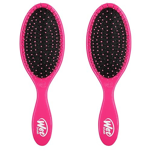 Wet Brush Original Detangler Hair Brush, Pink, Ultra-Soft IntelliFlex Bristles, Detangling Bristles Glide Through Tangles (Wet Dry & Damaged Hair), Women & Men (Pack of 2) | Amazon (US)