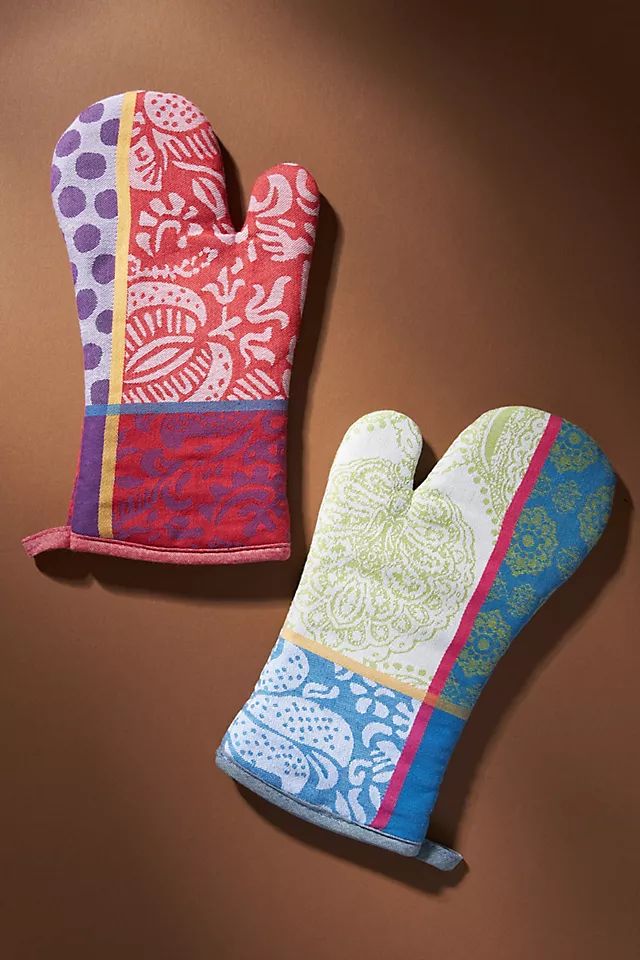 Nifty Jacquard Oven Mitt | Anthropologie (US)