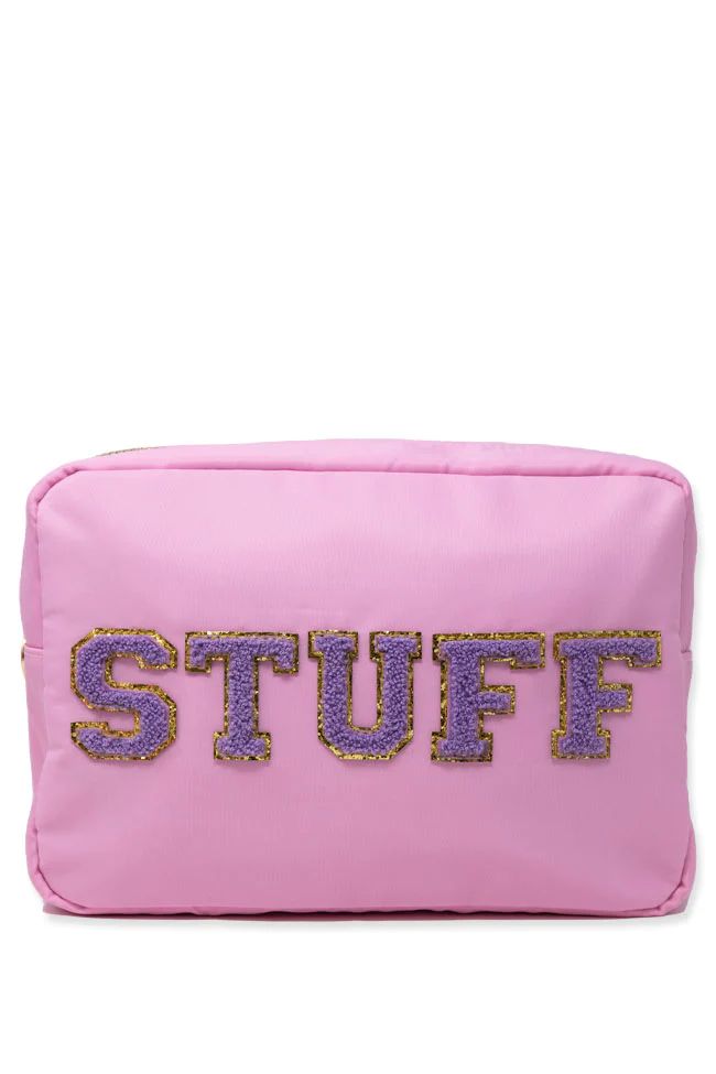 Stuff Patch Purple/Pink Large Bag | Pink Lily