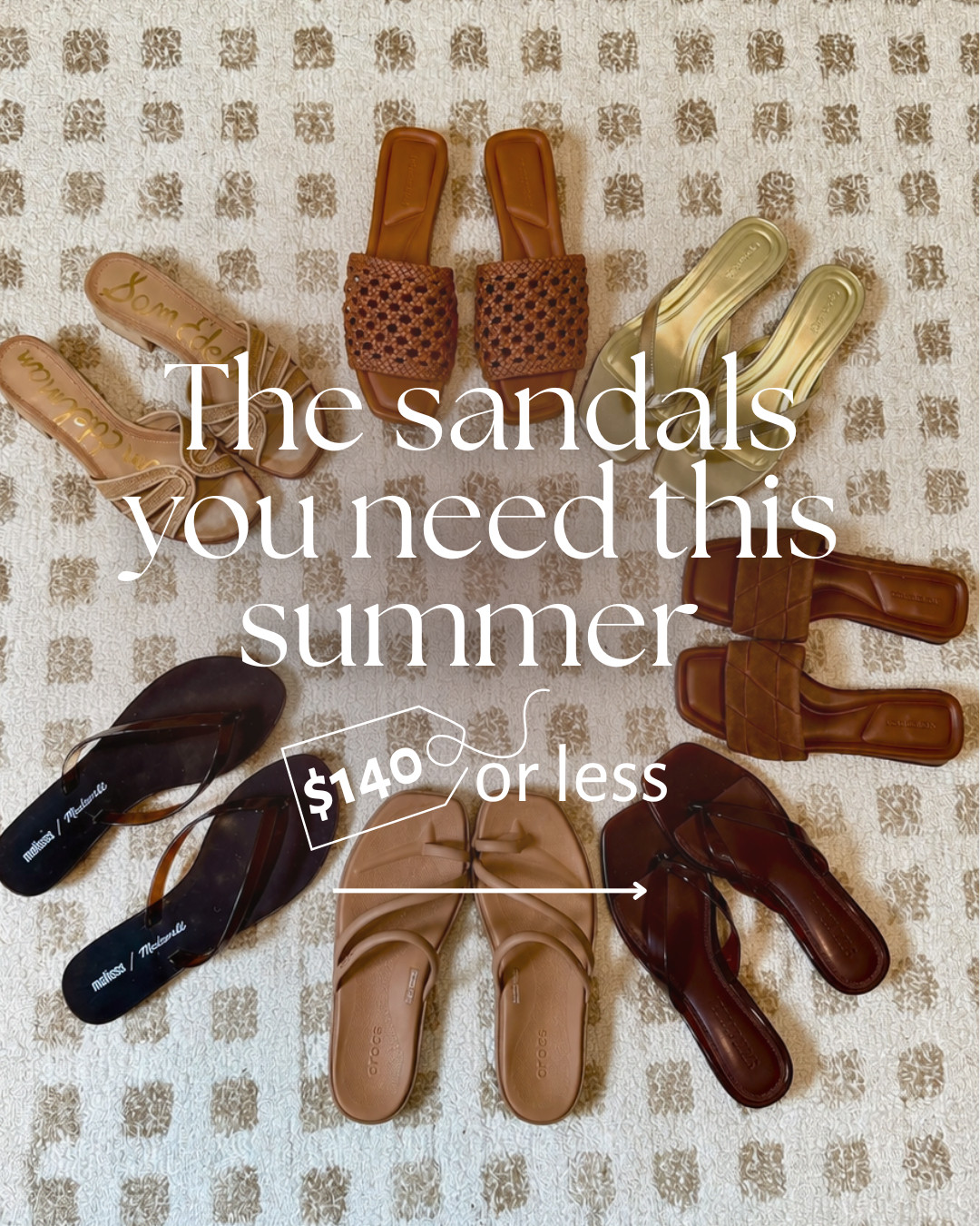 Here are all my favorite summer sandals you need this summer! And all for $140 or LESS! 

 #summersandals #summer #summeroutfits #vacation #vacationoutfits #staples #shoes #sandals
@Madewell 
@samedelman 
@Crocs, Inc. 
@Steve Madden US

#LTKSeasonal #LTKxMadewell #LTKOver40