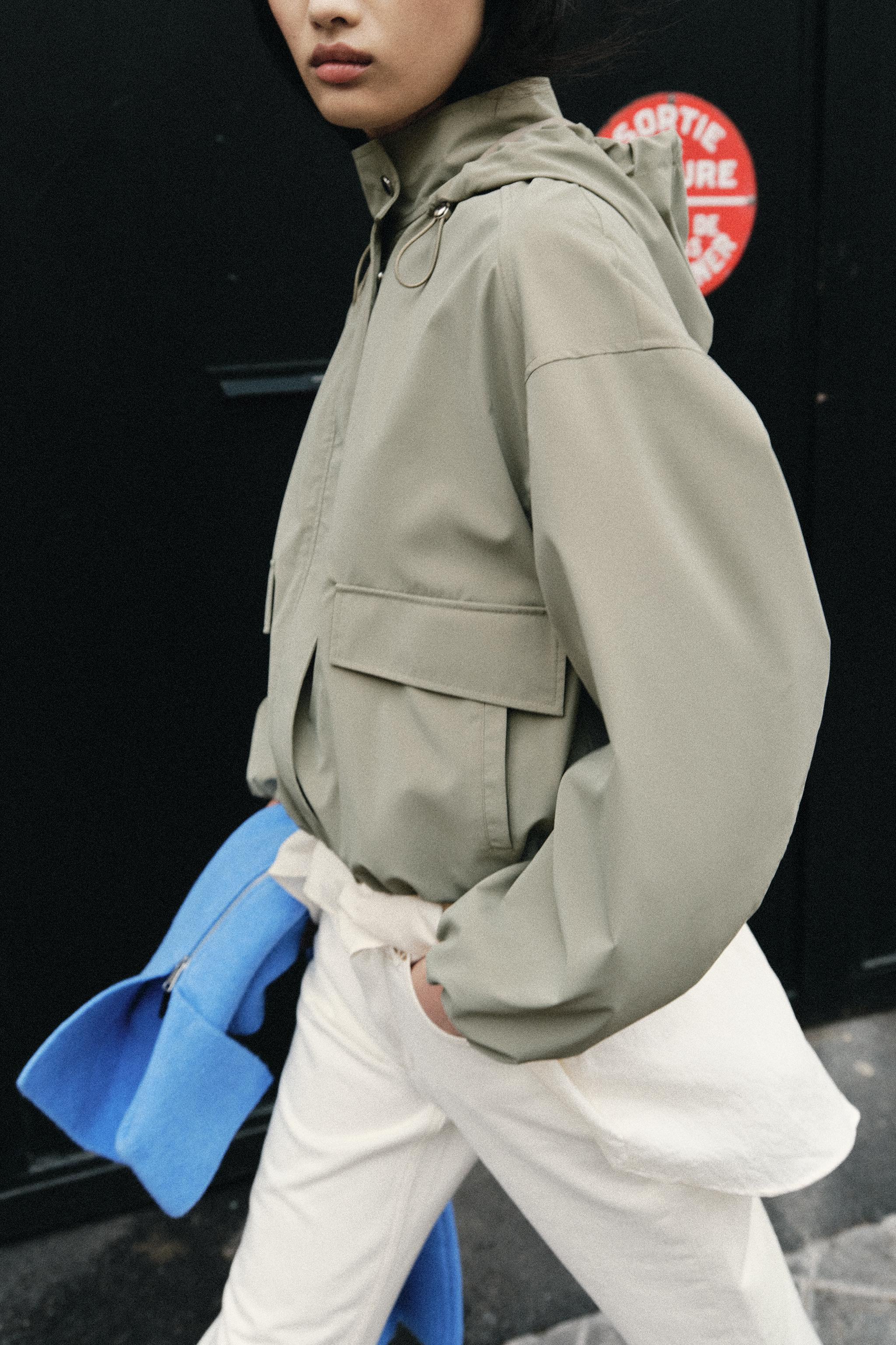 RUBBERIZED HOODIE JACKET | Zara US