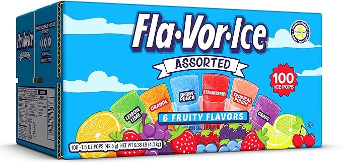 Flavor Ice Assorted Freezer Pops | Amazon (US)