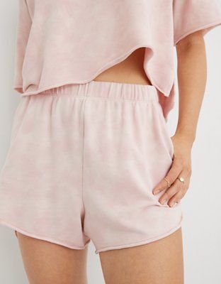 Aerie Real Good Sunset Terry Fleece High Waisted Short | American Eagle Outfitters (US & CA)