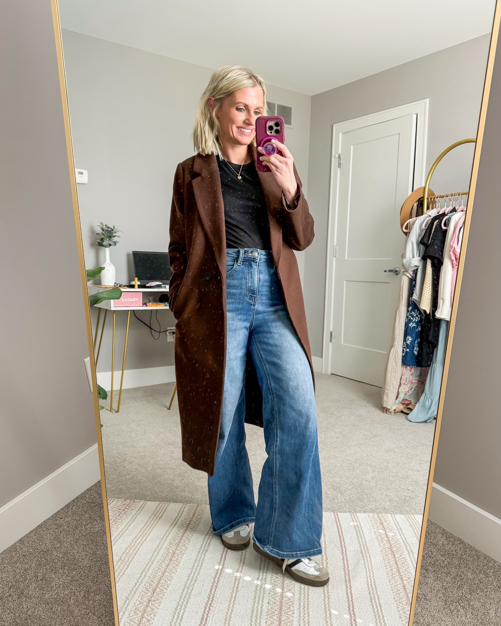 What I wore this week! 
Top- small
Jeans- 24
Jacket- xsmall 

#LTKootd #LTKPetite #LTKOver40