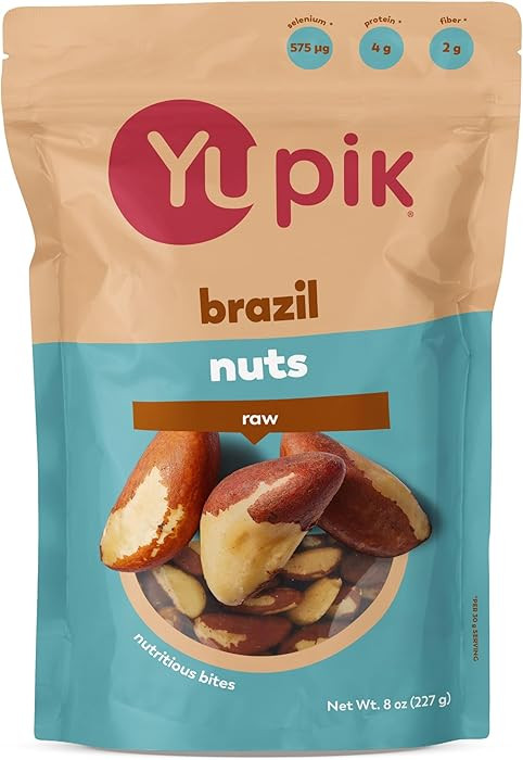 Yupik Raw Brazil Nuts, 8 Oz, Gluten-Free, Kosher, Shelled, Unsalted, Unroasted, Raw Nuts, Nutriti... | Amazon (US)