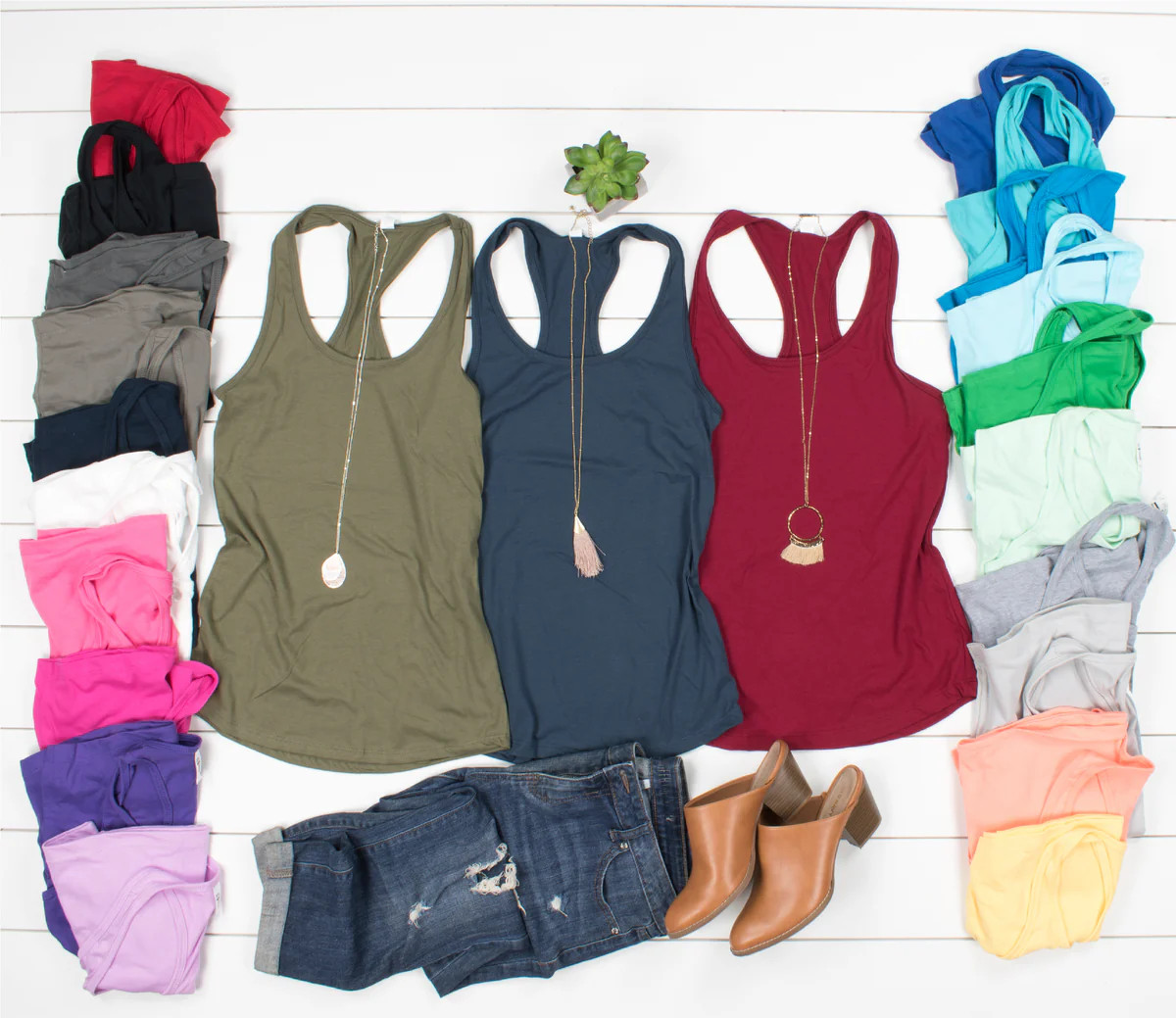 Racerback Basic Tanks - Buy 2 Get 1 FREE | Peach Marketplace
