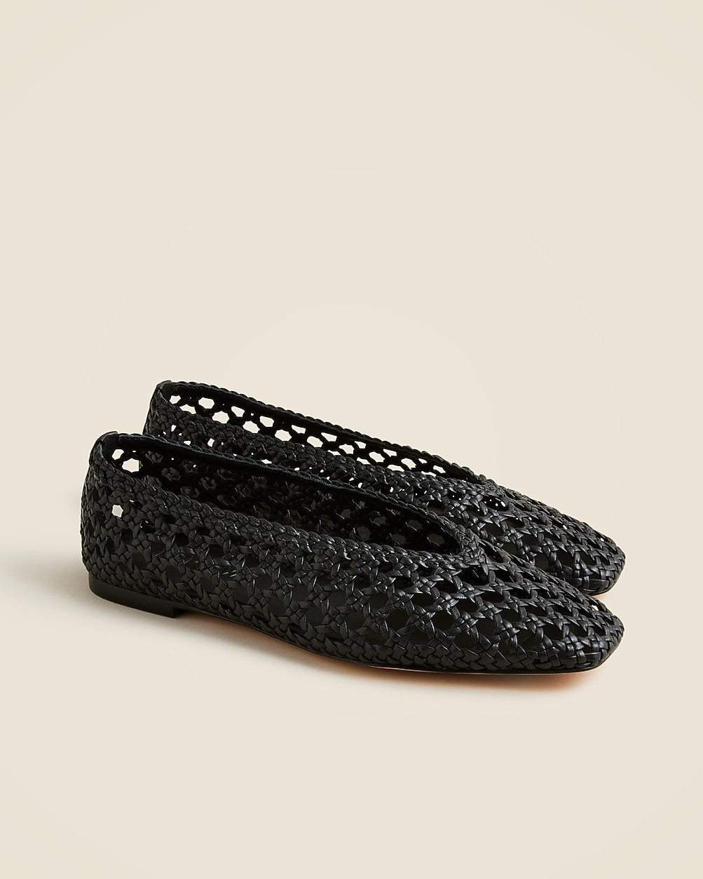 Quinn handwoven ballet flats in leather | J. Crew US