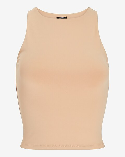 Body Contour High Compression Cropped High Neck Tank | Express