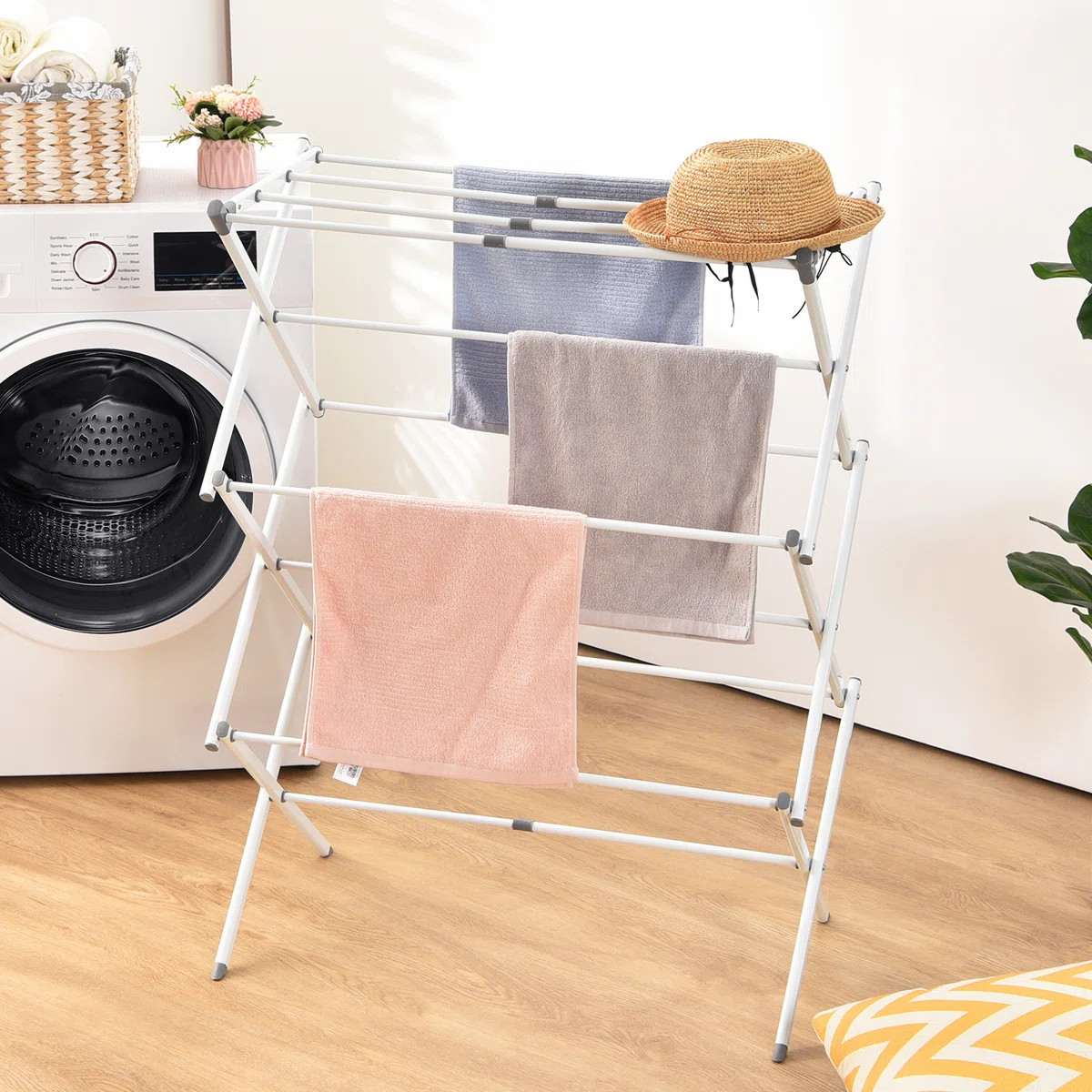 Metal Folding Clothes Drying Rack,Large Capacity Laundry Drying Rack,Drying Rack,Laundry Hanging ... | Wayfair North America