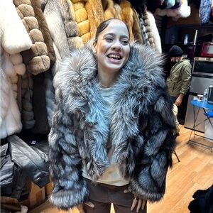Luxurious Gray Fur Jacket | Poshmark