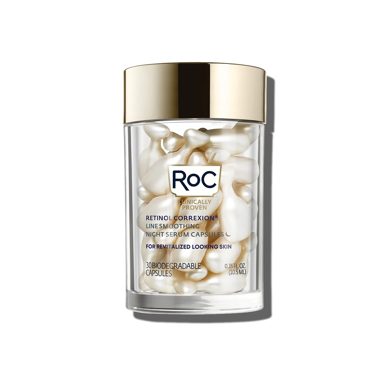 RETINOL CORREXION Line Smoothing Night Serum Capsules | Roc Skincare