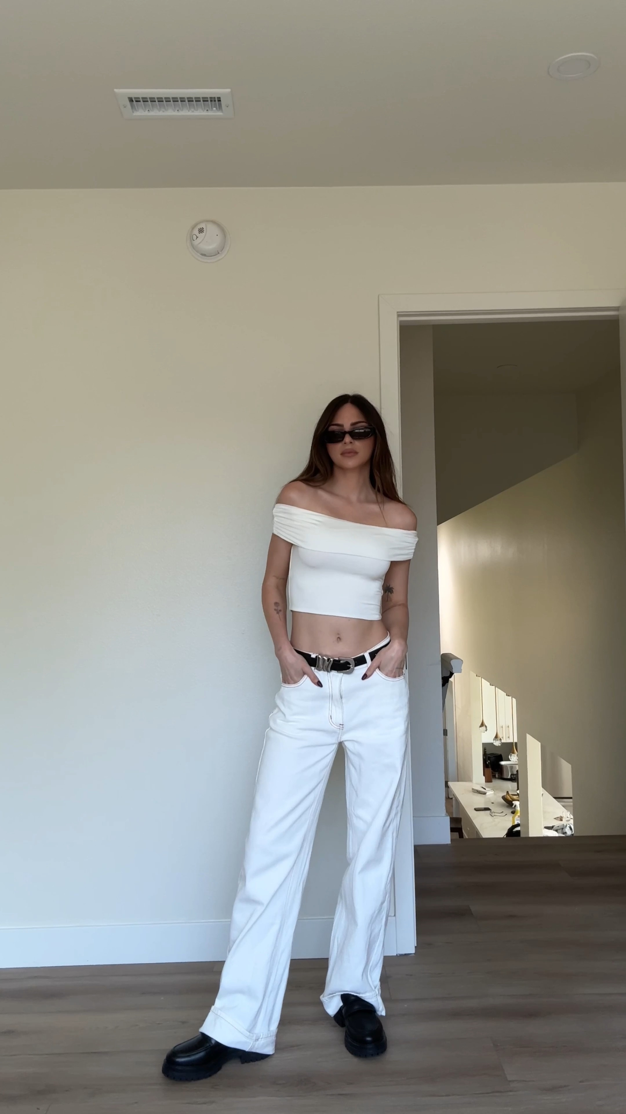 summer whites outfit 🤍🕊️
Princess Polly 20% off discount code: JOSI 

Jeans: I would size down a full size! They run big 

Loafers: also run big! Size down :)