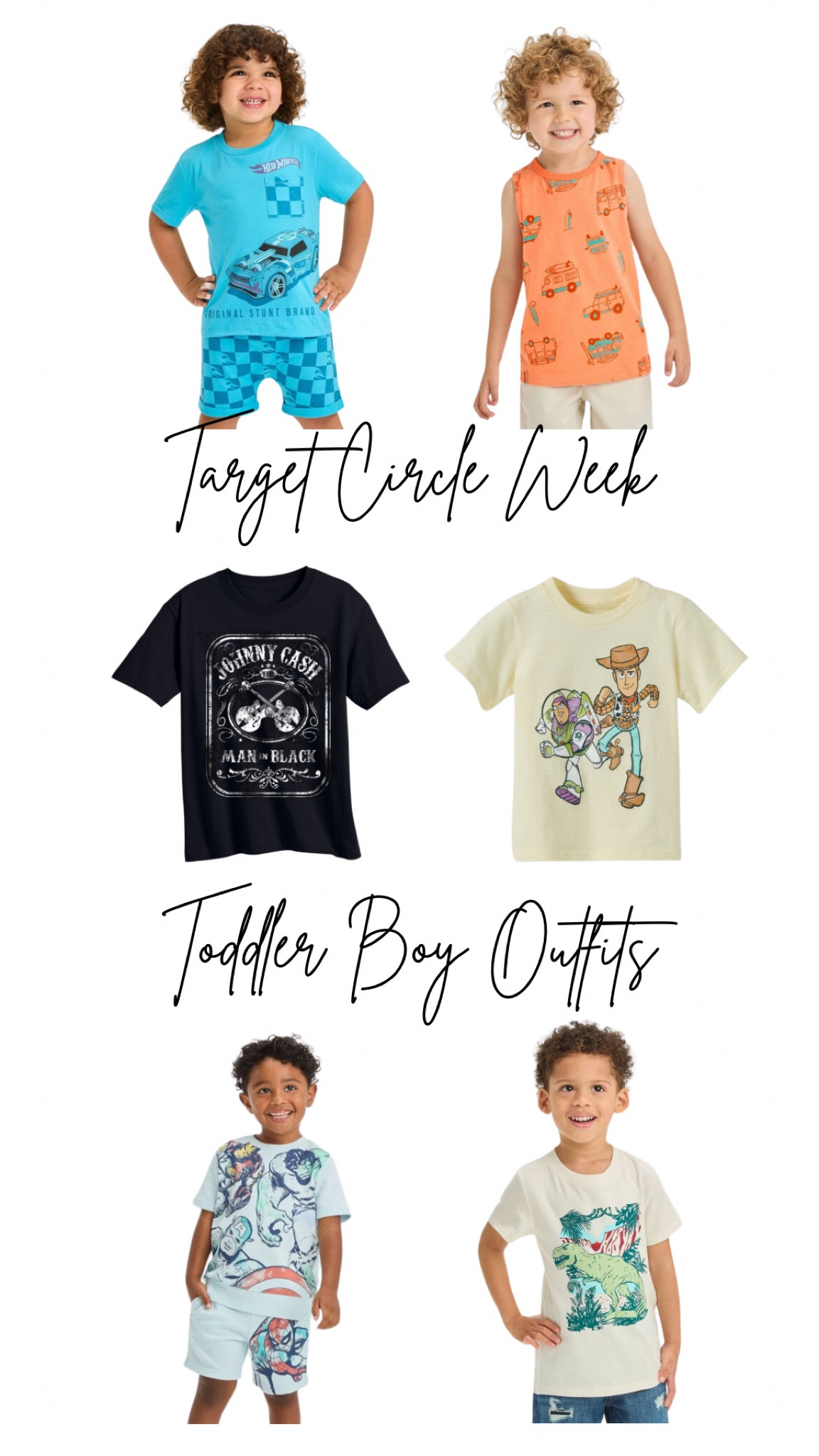 One of my favorite things about Target is that they carry more than just their own brands. I get almost all of my kids Disney and other character shop clothes from Target! Parker is in his Hot Wheels and dinosaurs era and Target has it all!

#LTKFindsUnder50 #LTKSummerSales #LTKKids