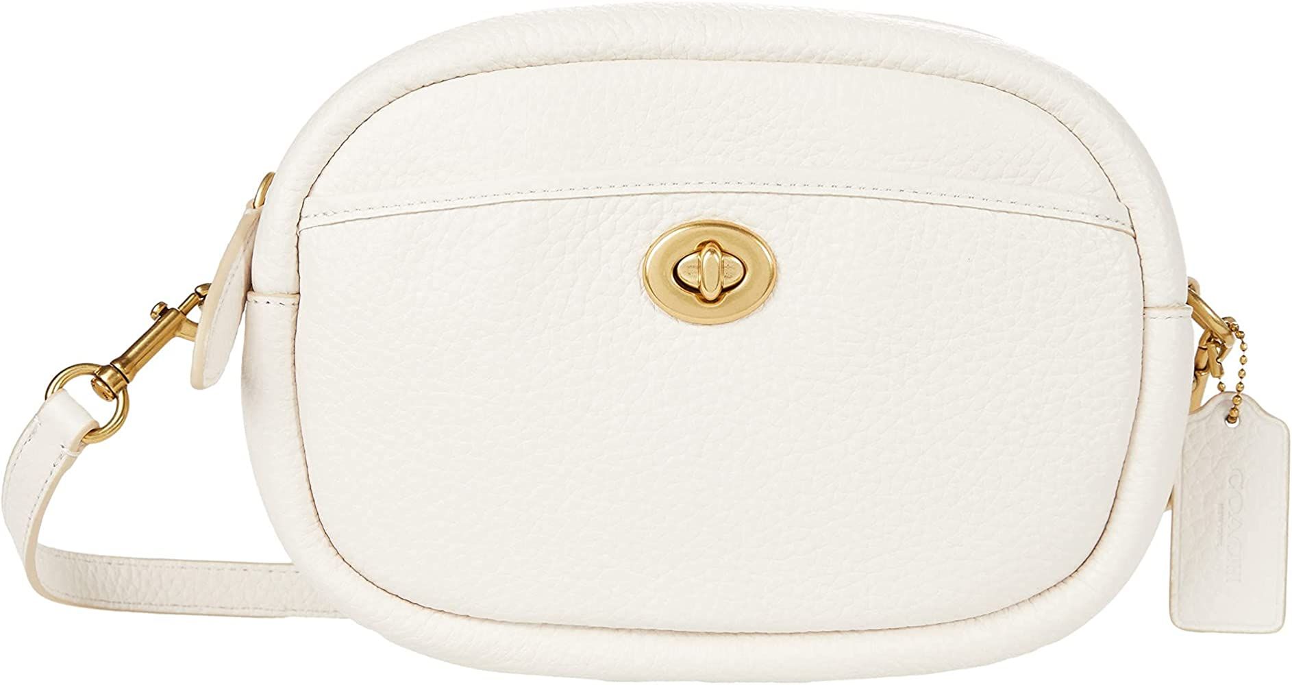 COACH Soft Pebble Leather Camera Bag with Leather Strap | Amazon (US)