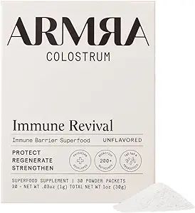 ARMRA Bovine Colostrum Superfood | Grass Fed | Immune, Gut, Fitness, Brain Benefits | 400+ Nutrie... | Amazon (US)