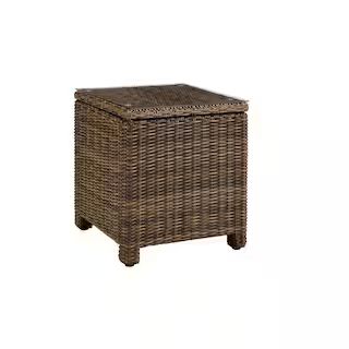 CROSLEY FURNITURE Bradenton Rectangular Wicker Outdoor Side Table CO7219-WB - The Home Depot | The Home Depot