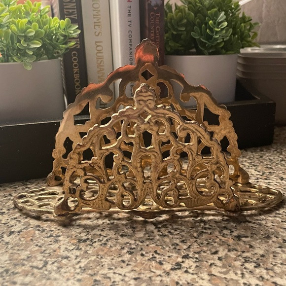 Vintage brass letter rack | Poshmark