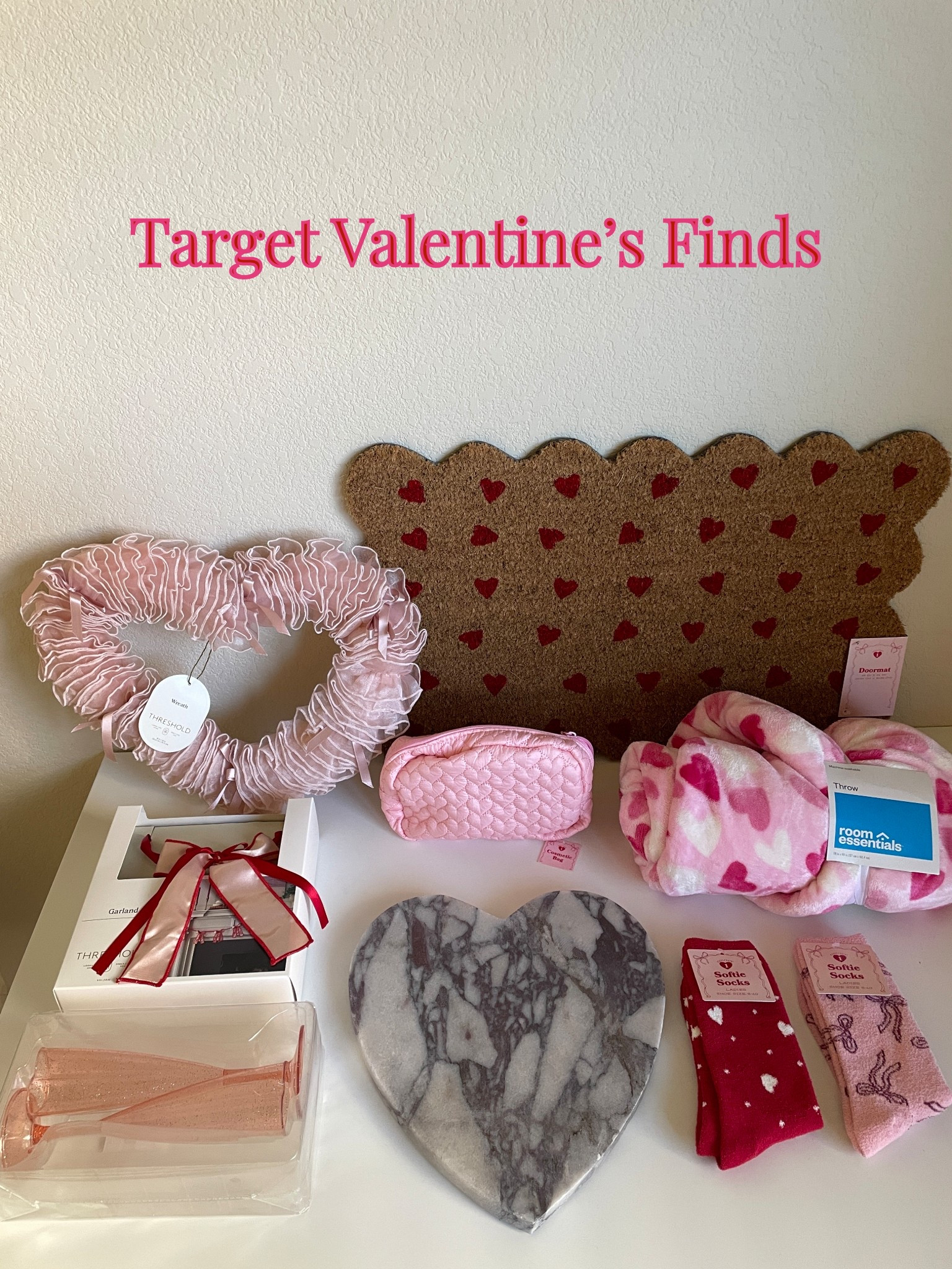 Target Valentine’s Finds❤️

champagne flutes - $1 in store and fuzzy socks $3 in discount aisle

valentines day home decor, valentines say goodies, welcome mat, galentines day, galentines party supplies, gifts for her, gift ideas, cheese board, charcuterie board, champagne flutes, fuzzy socks, throw blanket, makeup bag, target, target finds, target haul

#LTKHome #LTKFindsUnder100 #LTKSeasonal