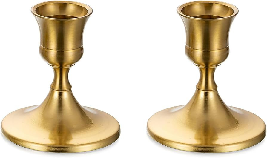 Sziqiqi Gold Candlestick Candle Holders - Decorative Candle Holders for Candlesticks Taper Candle... | Amazon (US)