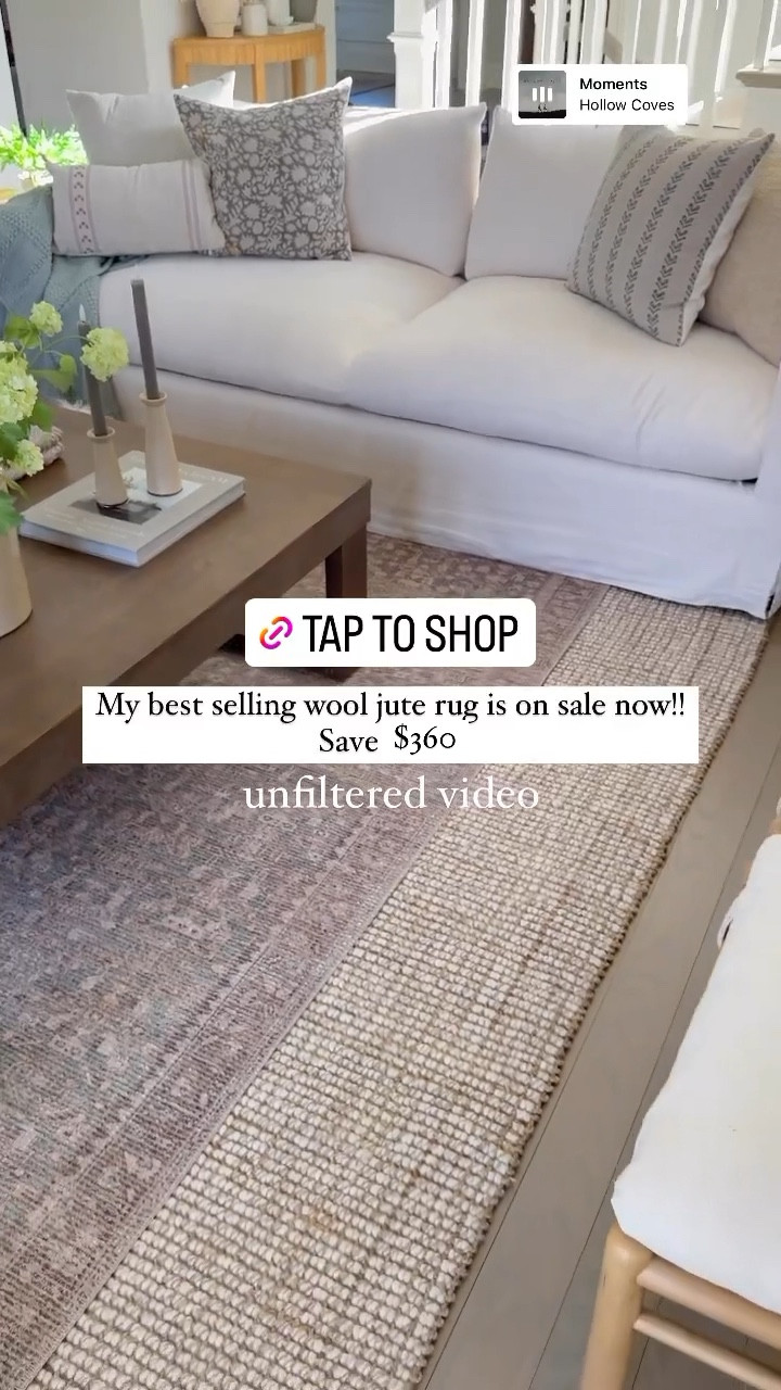 My best selling Pottery Barn wool jute rug is on sale!! I have the 10x14 in natural, and love it 6 years later!! Vacuum weekly with my Dyson and no shedding issues!

#LTKsalealert #LTKhome #LTKSeasonal