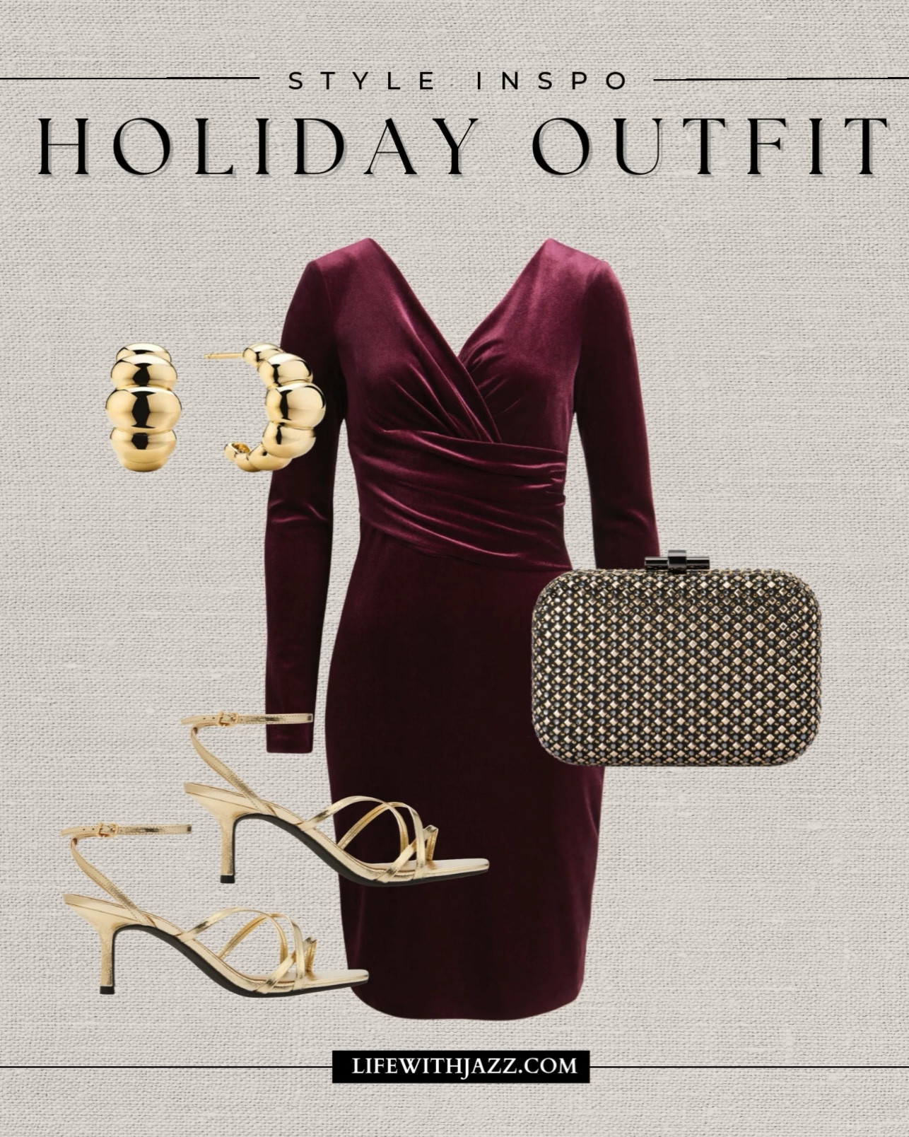 Style inspo: holiday party 

Burgundy suede dress / gold earrings / gold clutch / gold heels / holiday / party 

#LTKStyleTip #LTKHoliday