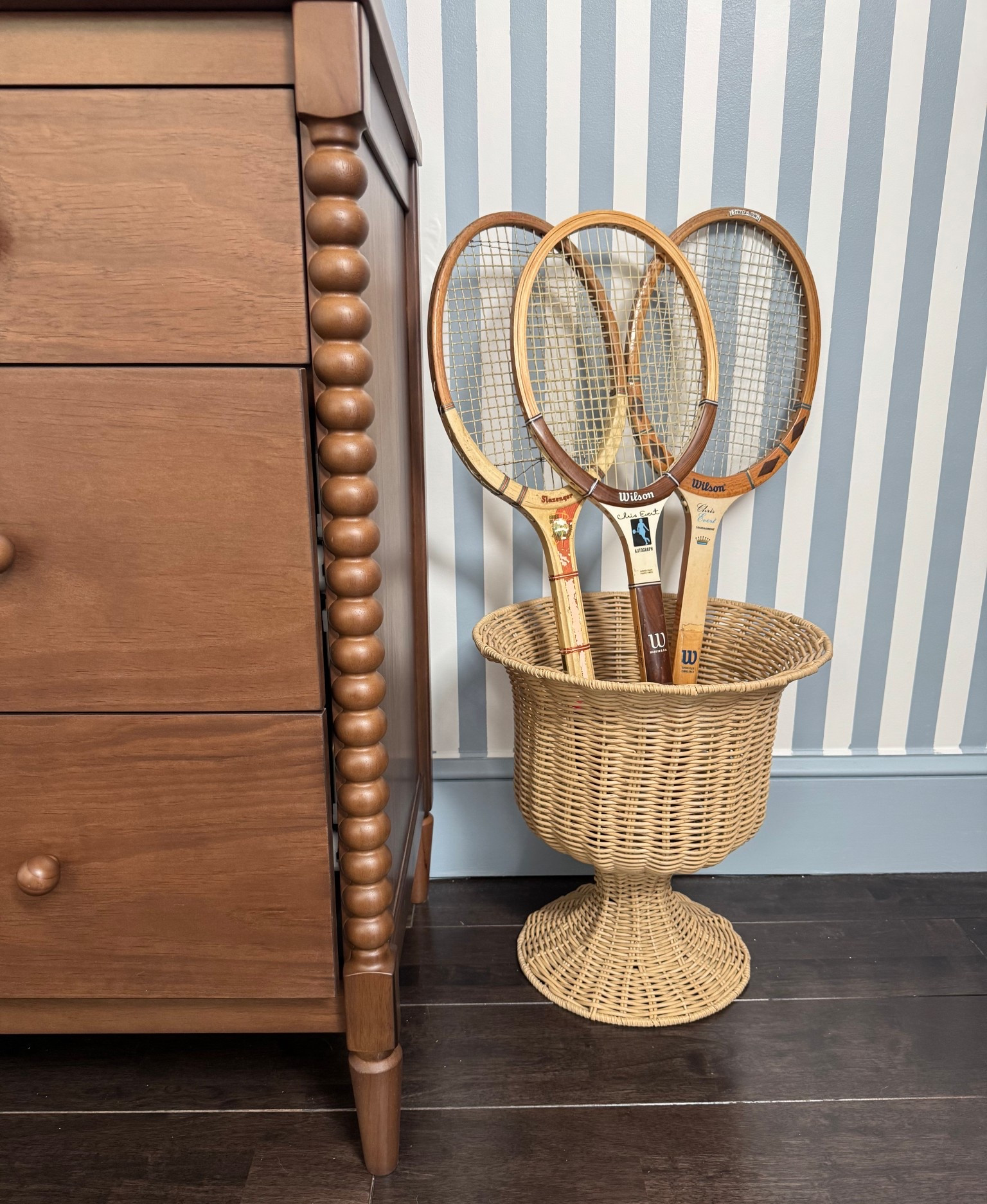 Vintage nursery decor - rattan planter basket 🧸🏸🧺 

#LTKHome #LTKStyleTip #LTKBaby