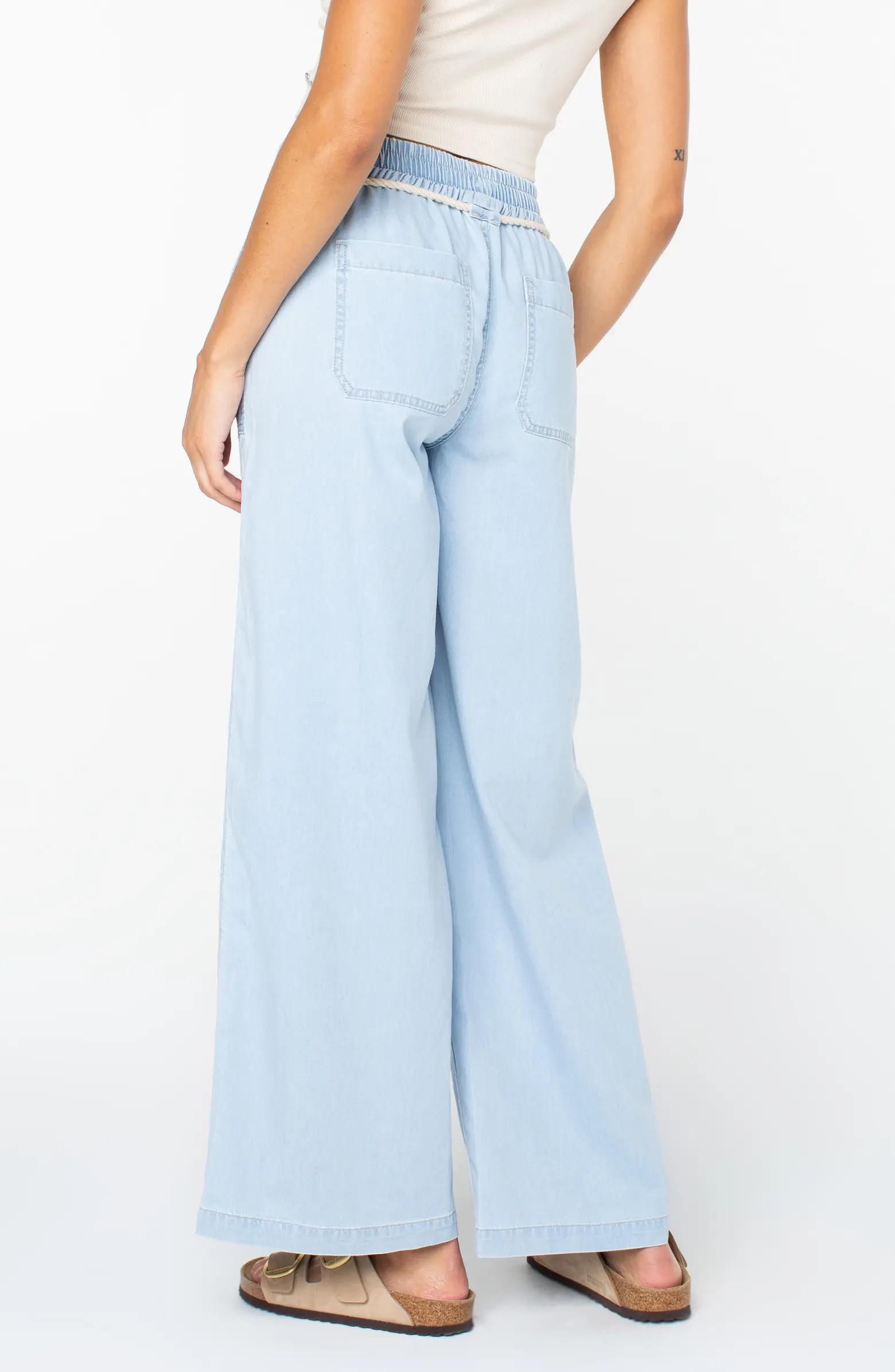 Roxy Paddle On Drawstring Denim Pants | Nordstrom | Nordstrom