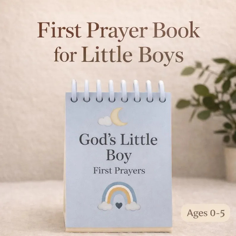 Christian Baby Boy Prayer Book | Laminated Bedtime Prayers - Etsy | Etsy (Global)
