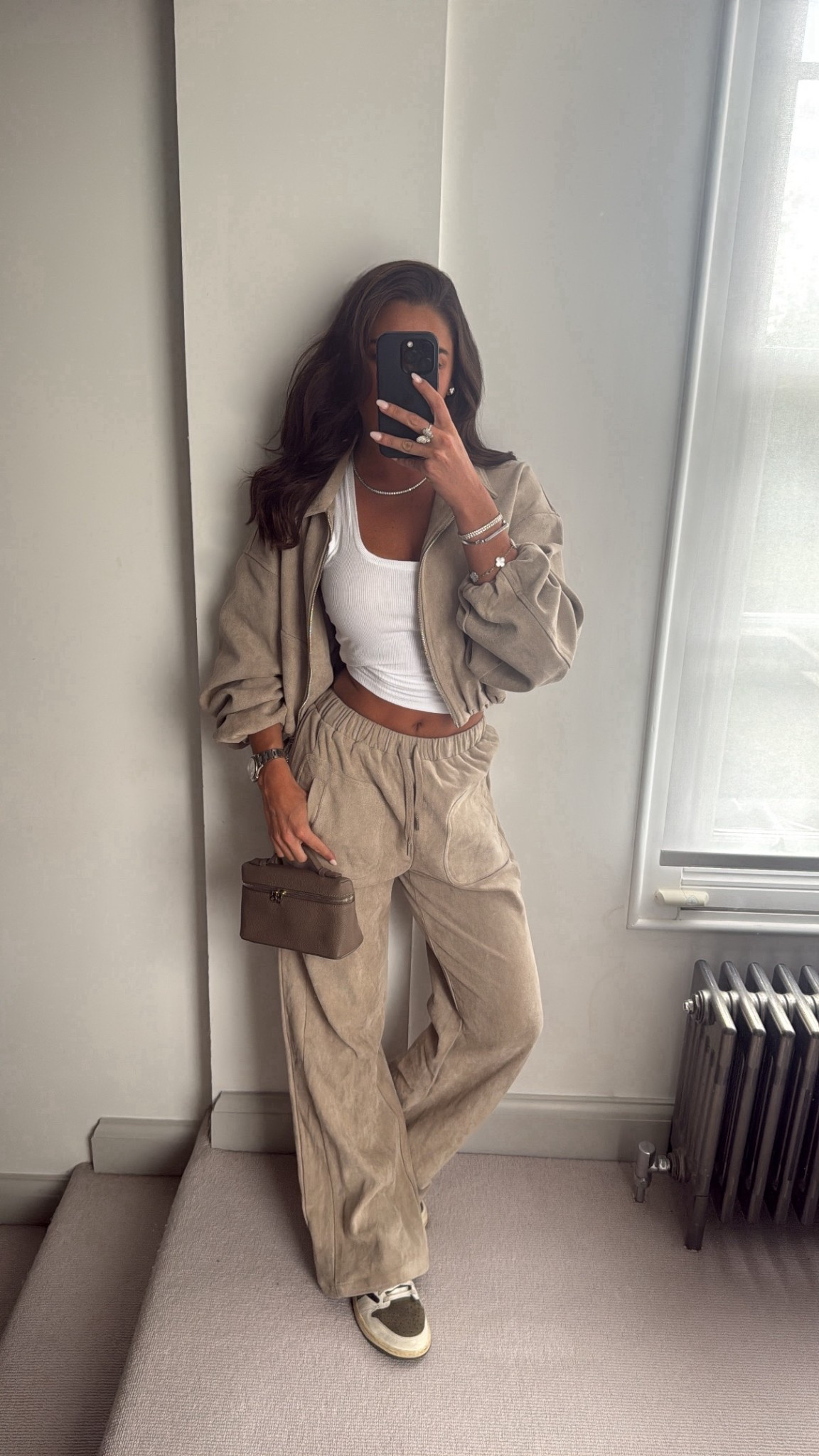 suede set, suede joggers and bomber jacket, spring outfit, cool outfit, 

#LTKstyletip #LTKspring #LTKuk