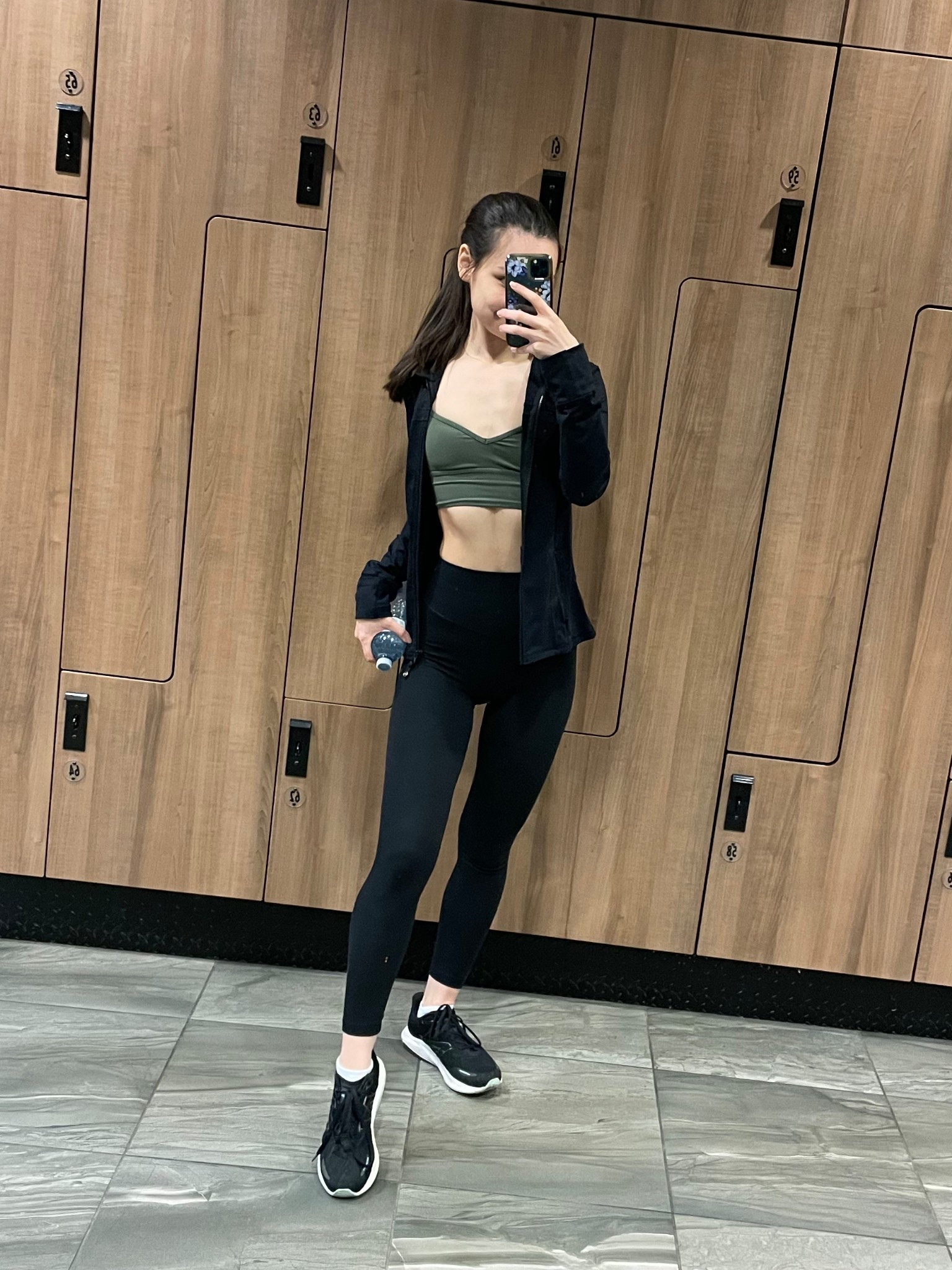 Lululemon Align Sweetheart Bra in Army Green size 2
Lululemon define jacket luon in black size 4
Aerie xtra hold high rise leggings in black size XS regularr

#LTKcanada #LTKfitness #LTKspring