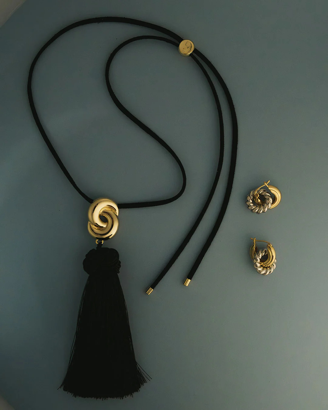 The Solstice Knot Tassel Necklace-Gold | Luv Aj Inc.