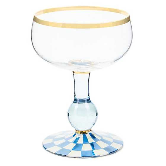 Royal Check Coupe Glass | MacKenzie-Childs