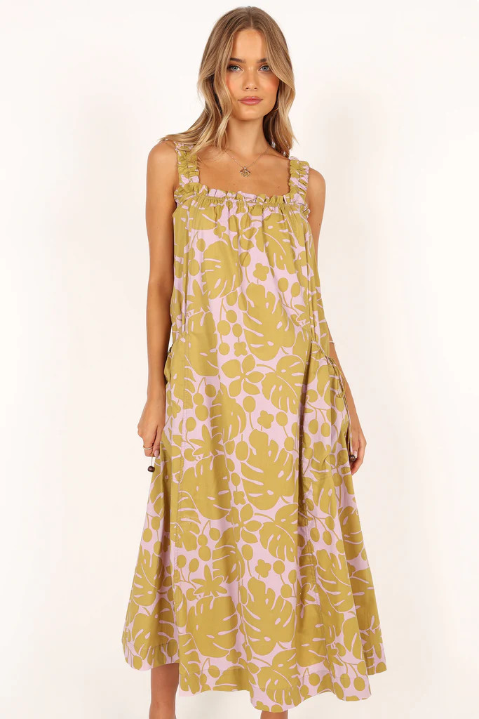 Deva Maxi Dress - Olive | Petal & Pup (US)
