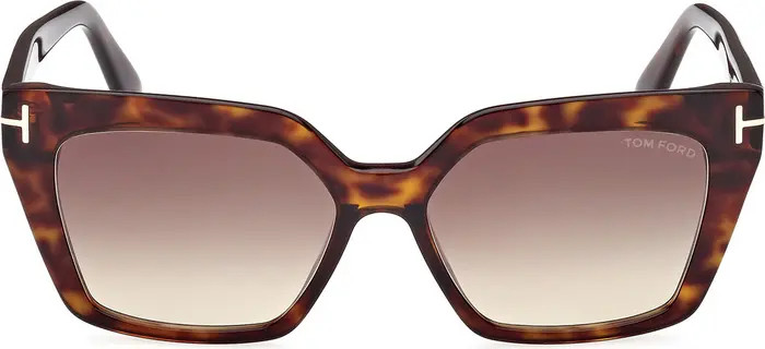 TOM FORD Winona 53mm Gradient Cat Eye Sunglasses | Nordstrom | Nordstrom
