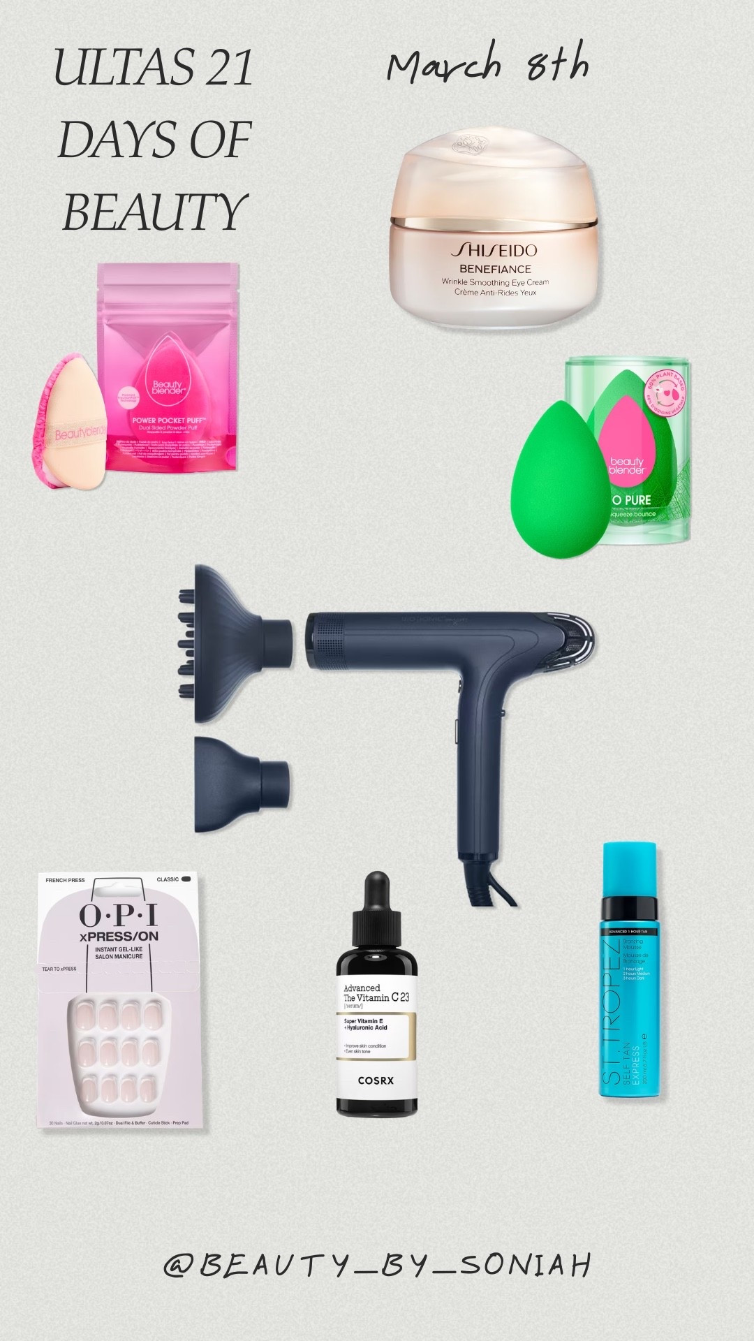 Ultas 21 days of beauty deals
Save 50% Off
@ULTA Beauty 

#LTKBeauty #LTKOver40 #LTKSpringSale