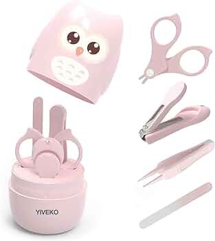 YIVEKO Baby Nail Kit, 4-in-1 Baby Nail Care Set with Cute Case, Baby Nail Clippers, Scissors, Nai... | Amazon (US)