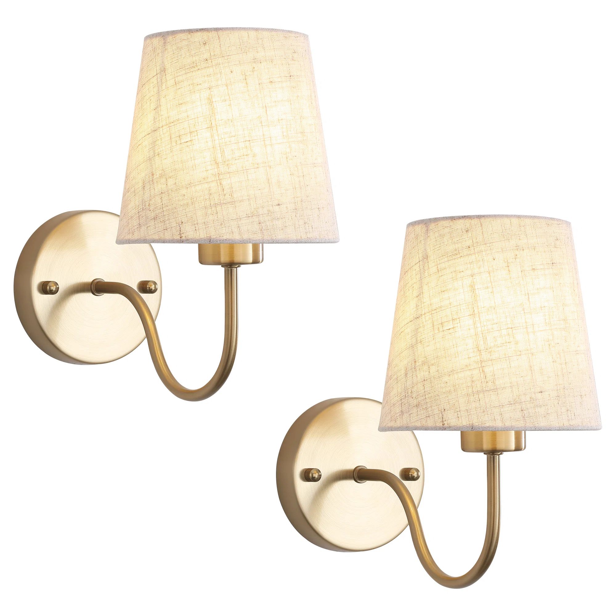 House of Hampton® Iknoor Brass Gold Dimmable Bath Sconce Wall Light | Wayfair | Wayfair North America