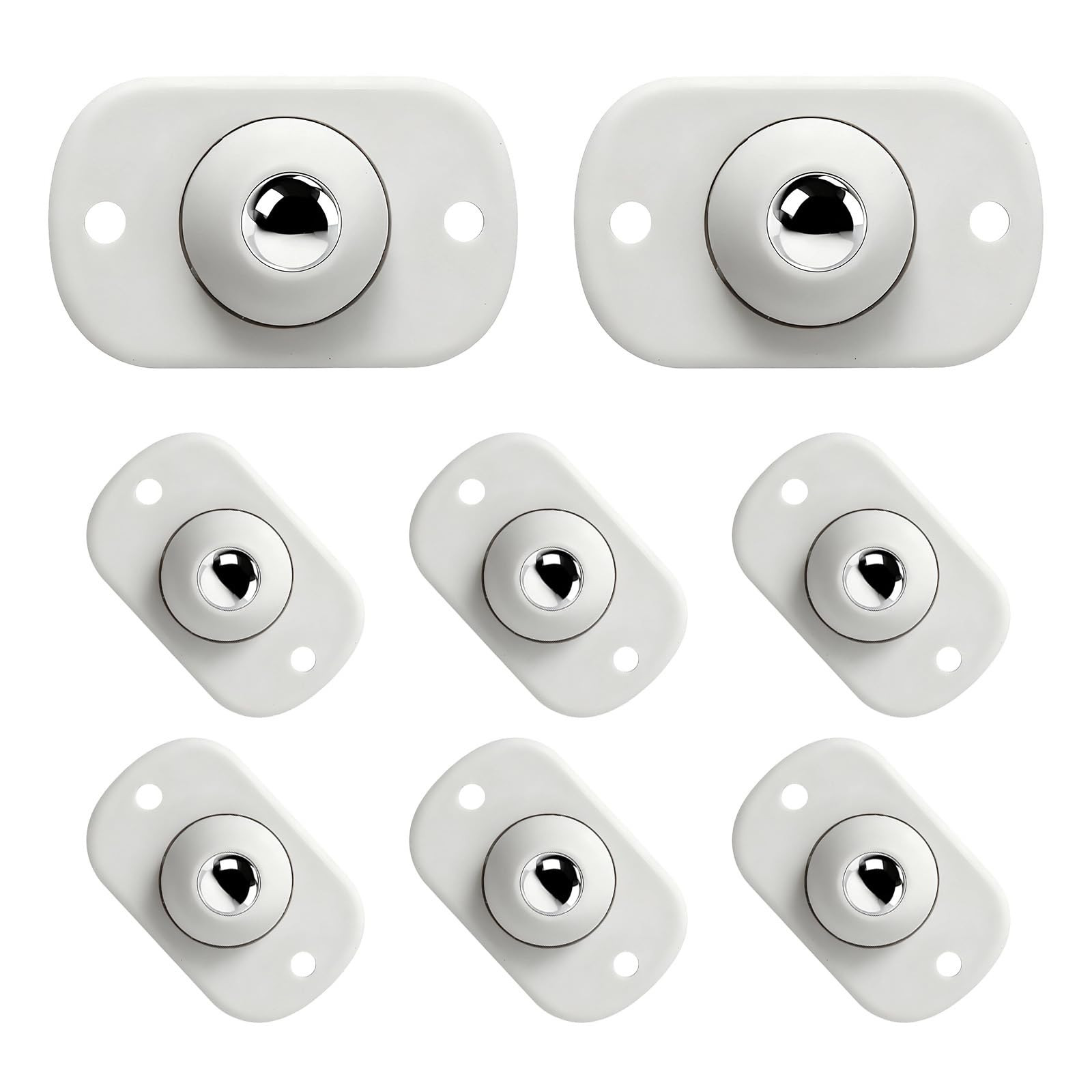 Ztolbriy 8 Stück Selbstklebende Mini-Möbelrollen – 360° Schwenkbare Kugelrollen für Küchen... | Amazon (DE)